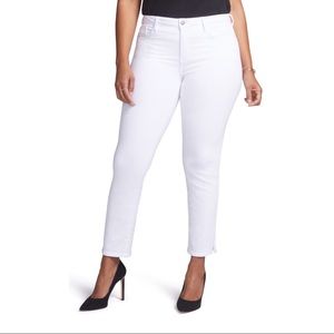 Curves 360 NYDJ Slim Straight Ankle Jeans PLUS SIZE